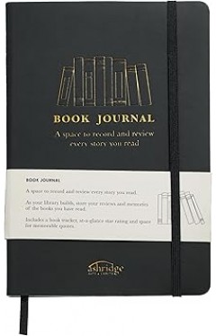 Z Ashridge A5 PU Rainbow Edge Lined Notebook  Black